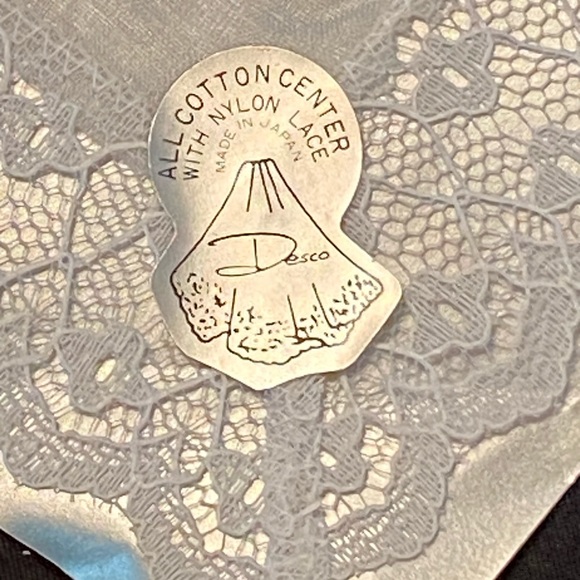 Pair of Vintage Desco Cotton and Lace Women’s Handkerchiefs in Original Box - Picture 4 of 7